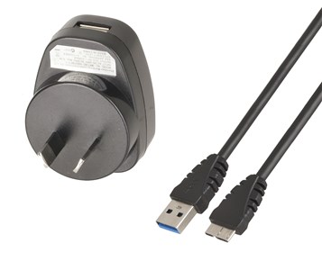 MP3546  Mains USB Chgr w/USB 3
